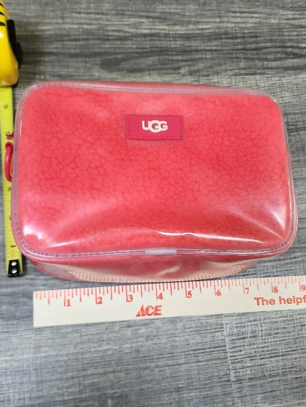 UGG Kids Or Adults Coral Pink Logo Crossbody Bag with Branded Strap